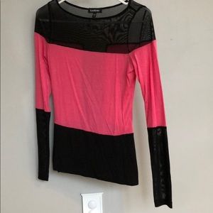 Pink and black Bebe Shirt